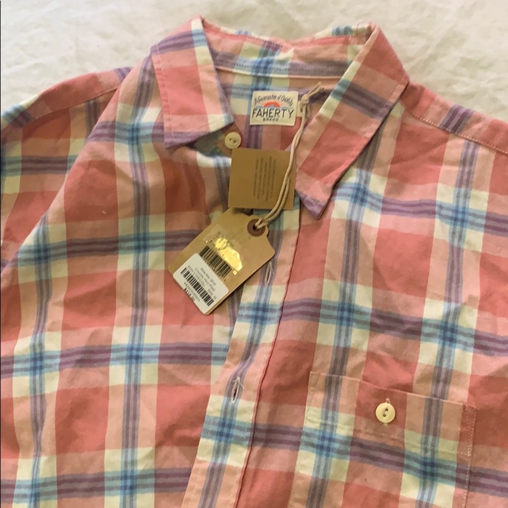 Faherty men’s button down. New!